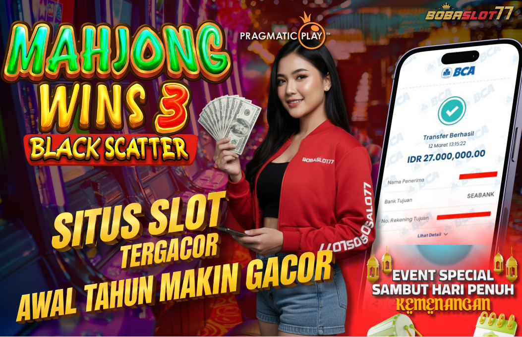 Selamat kepada user id : irw***87 Wede Rp 27.000.000 di Game MAHJONG WINS 3 PRAGMATIC PLAY Cair Gk Sampe 1 Menit! Menang Mudah di Bobaslot77